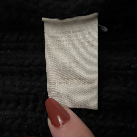 FREE PEOPLE Wool Blend Snap Button Sweater Cardigan with Foldover Collar - Picture 4 of 4